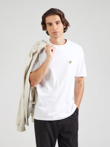 T-Shirt Lyle & Scott en blanc : devant