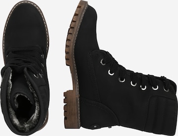 ROXY Lace-Up Ankle Boots 'Aldean' in Black