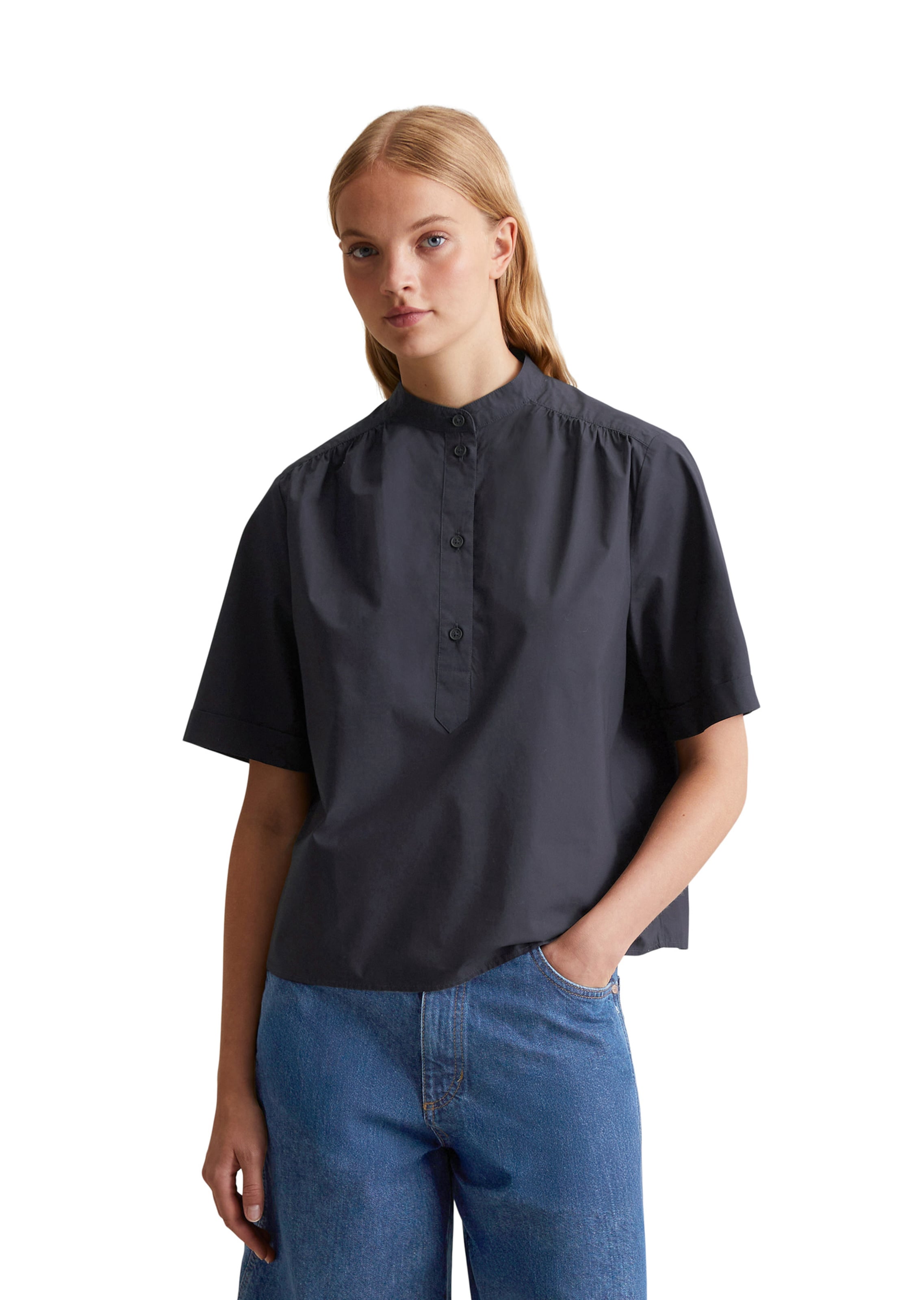 Marc O'Polo DENIM Blouse in Blauw: voorkant