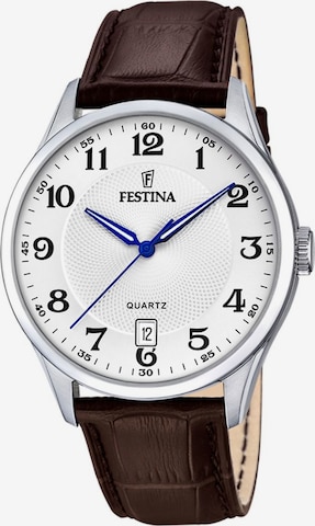 Montre à affichage analogique 'ACERO CLASICO' FESTINA en blanc : devant