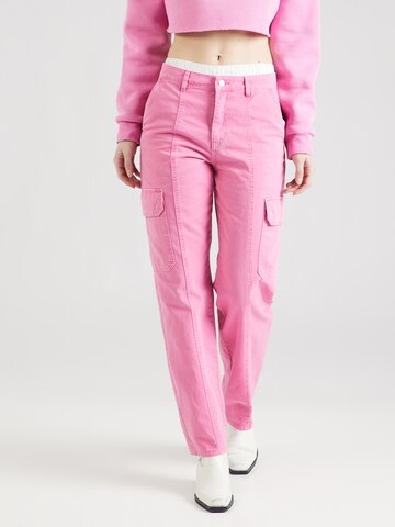 regular Jeans cargo 'KATO KEA' di b.young in rosa: frontale