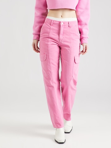 b.young Regular Cargo Jeans 'KATO KEA' in Pink: front