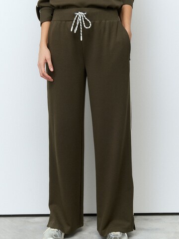 Wide Leg Pantalon Next en vert