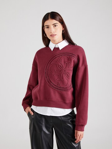 Sweat-shirt GUESS en rouge : devant