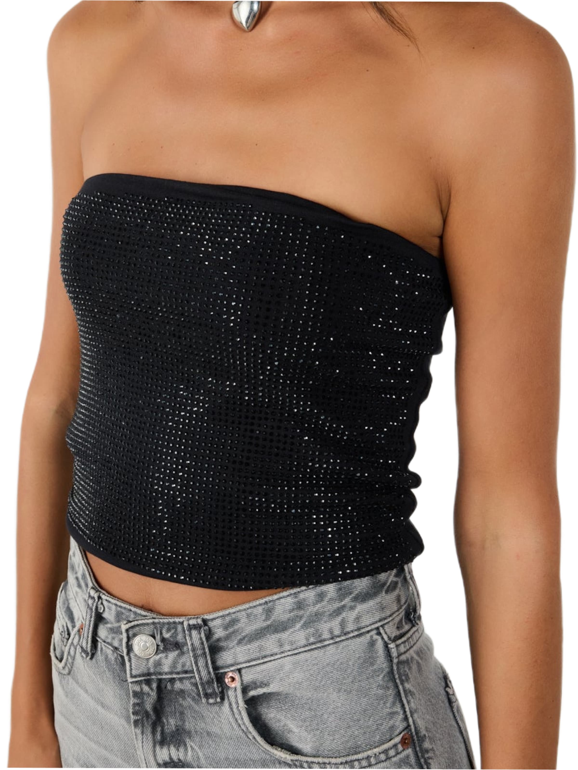 No Matter What Top in Schwarz