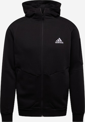 juoda ADIDAS SPORTSWEAR Sportinis džemperis 'Essentials For Gameday Fleece ': priekis