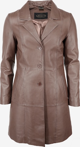 JCC Ledermantel in Braun: Vorderseite