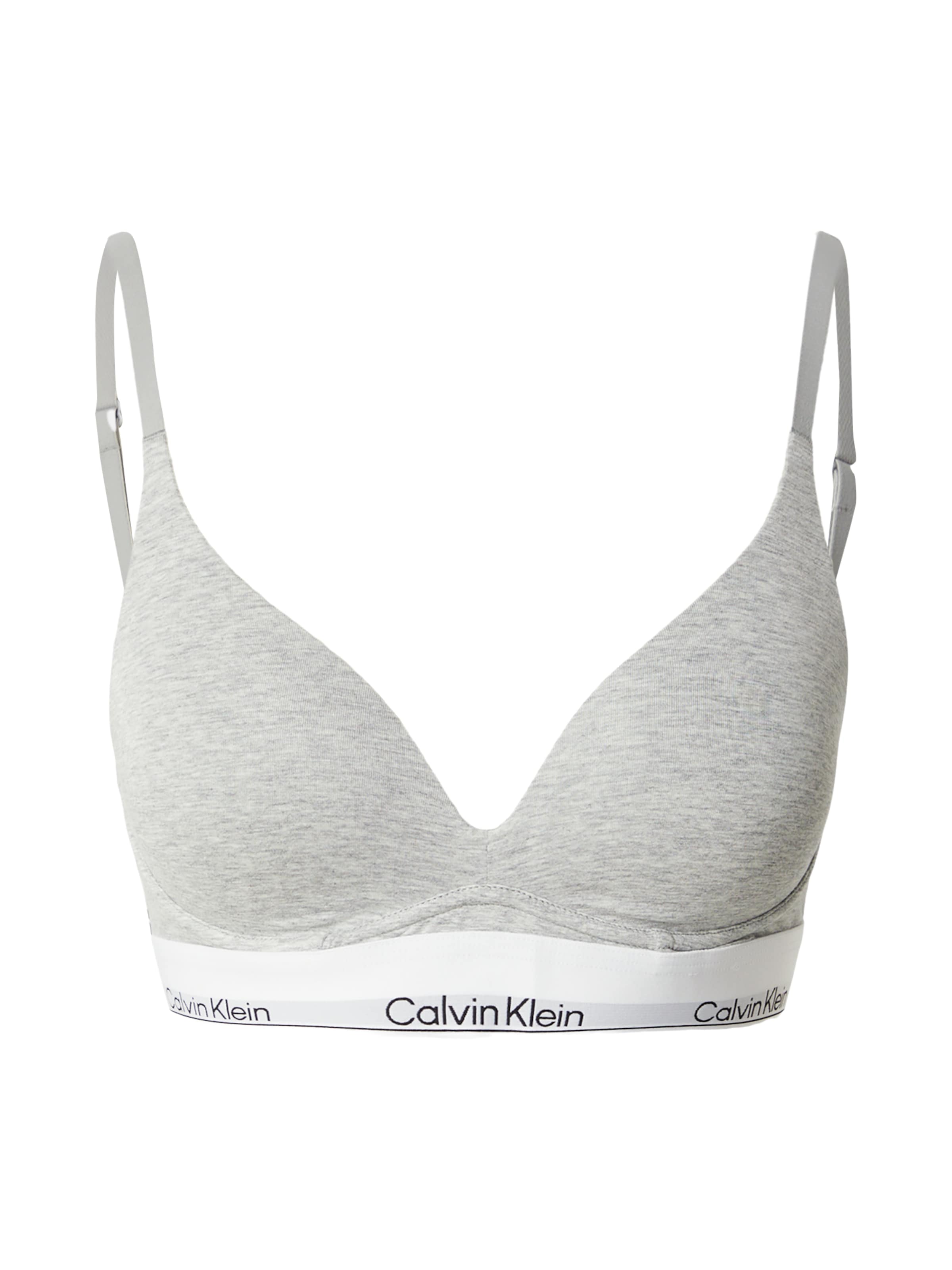 Calvin Klein Underwear Пуш-ап Бюстгальтер в Серый: спереди