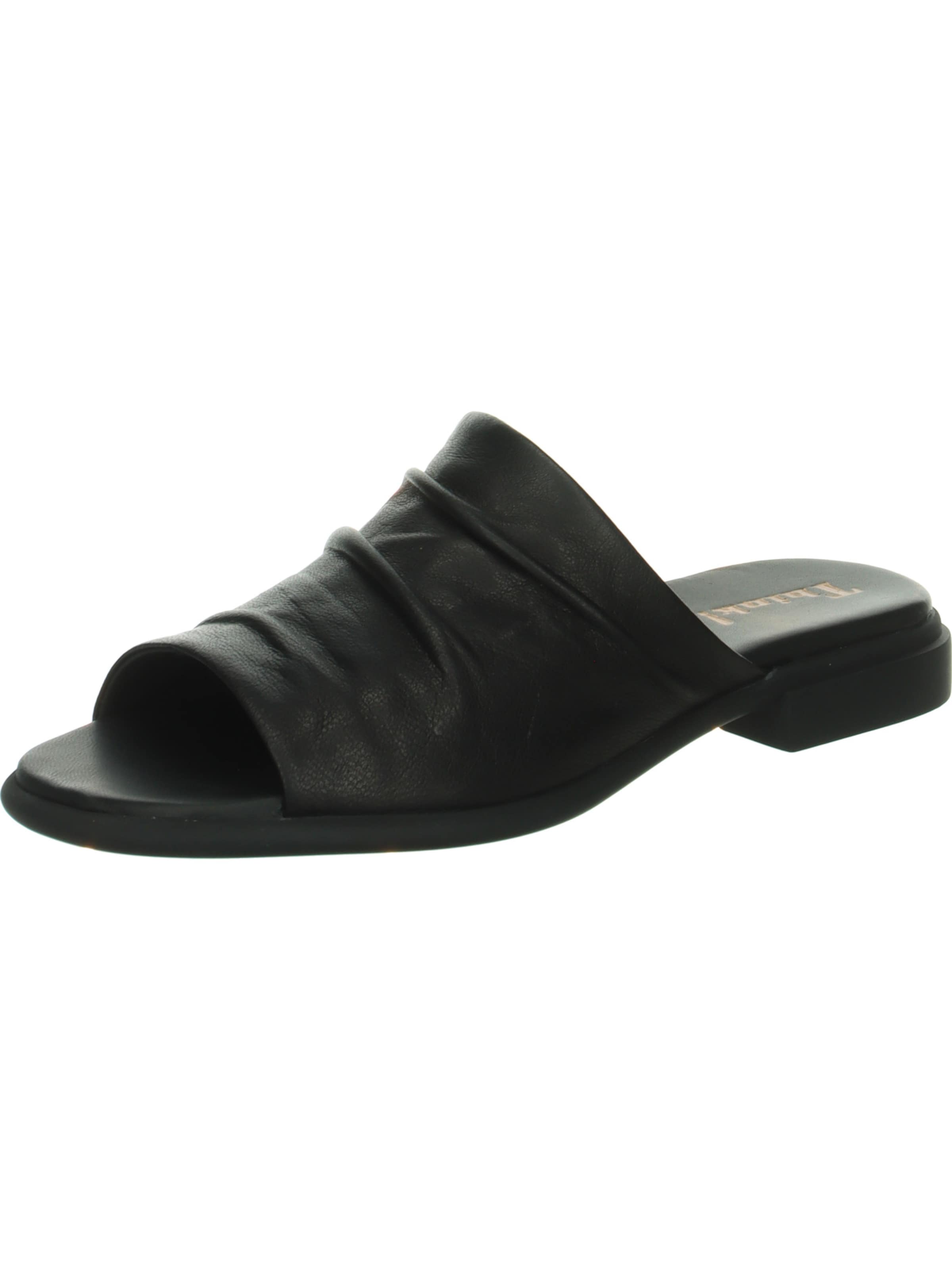 THINK! Pantolette 'Kamaa' in Schwarz: Vorderseite