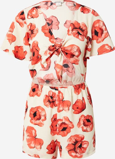 Monki Jumpsuit 'Minou' i creme / hummer / svart, Produktvisning