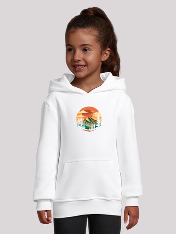 F4NT4STIC Sweatshirt 'Sonnenuntergang Berglandschaft' in Wit: voorkant