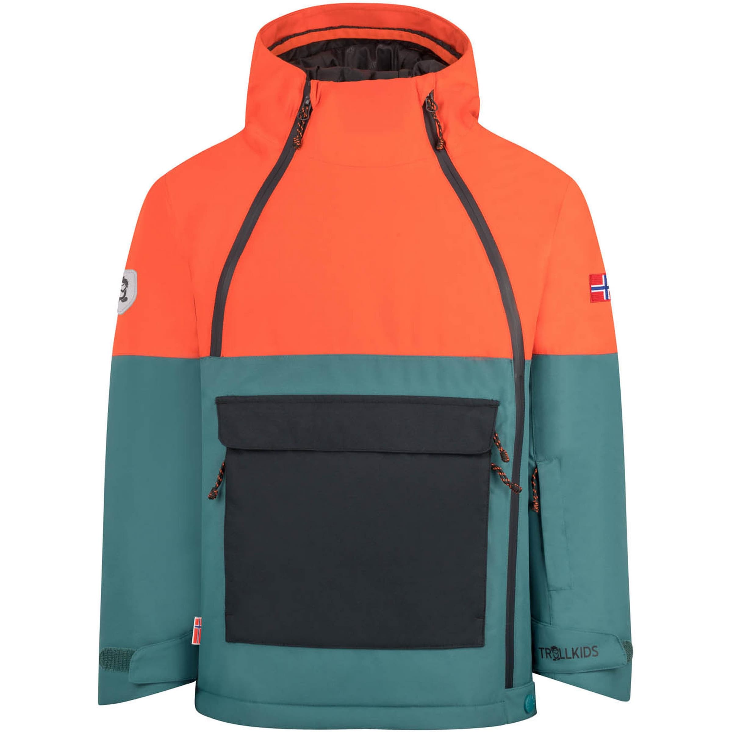 TROLLKIDS Outdoorjacke 'Eikedalen' in Grün: Vorderseite