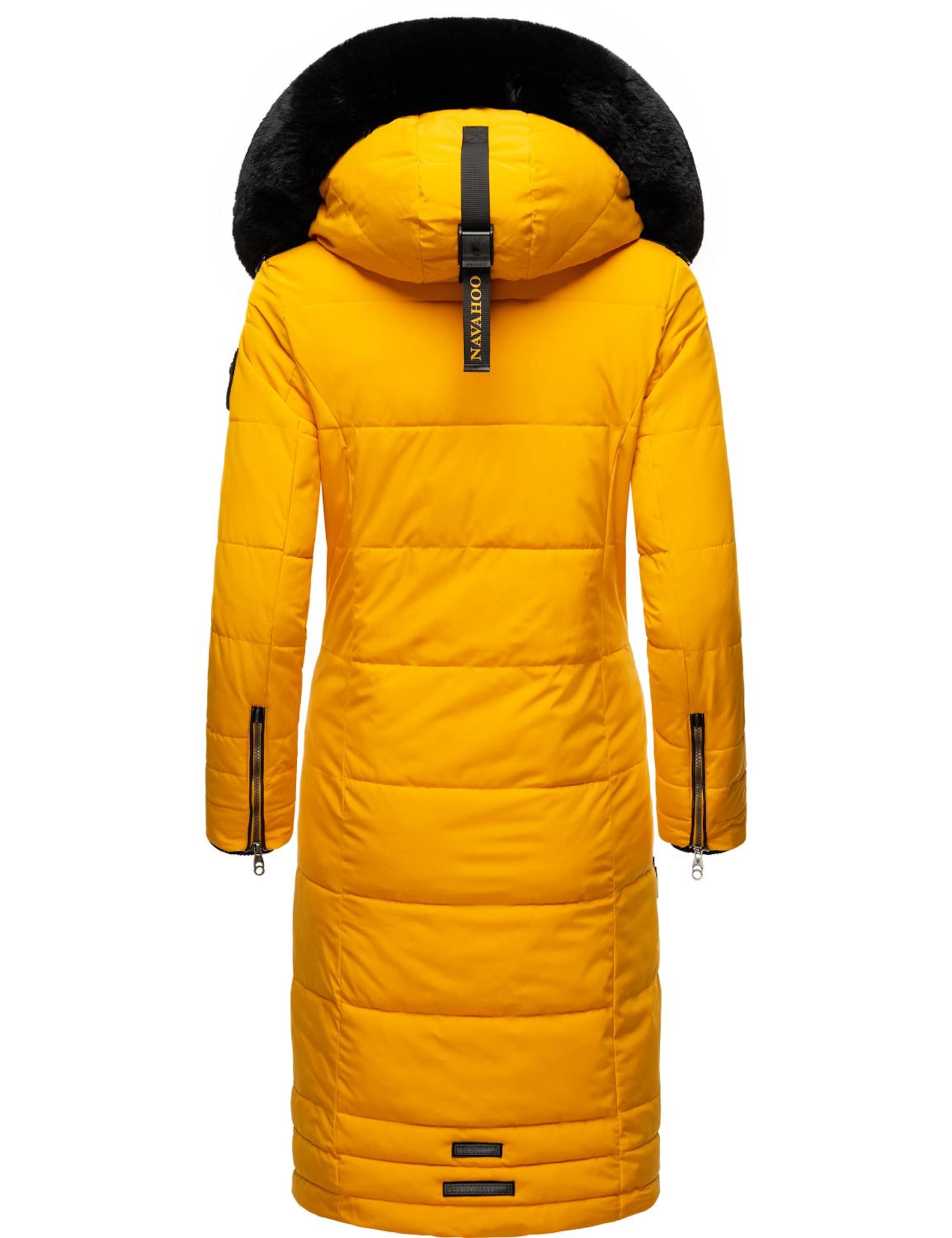 NAVAHOO Talvemantel 'Fahmiyaa', värv kollane