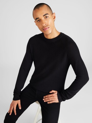 JACK & JONES Pullover 'JASPER' in Schwarz