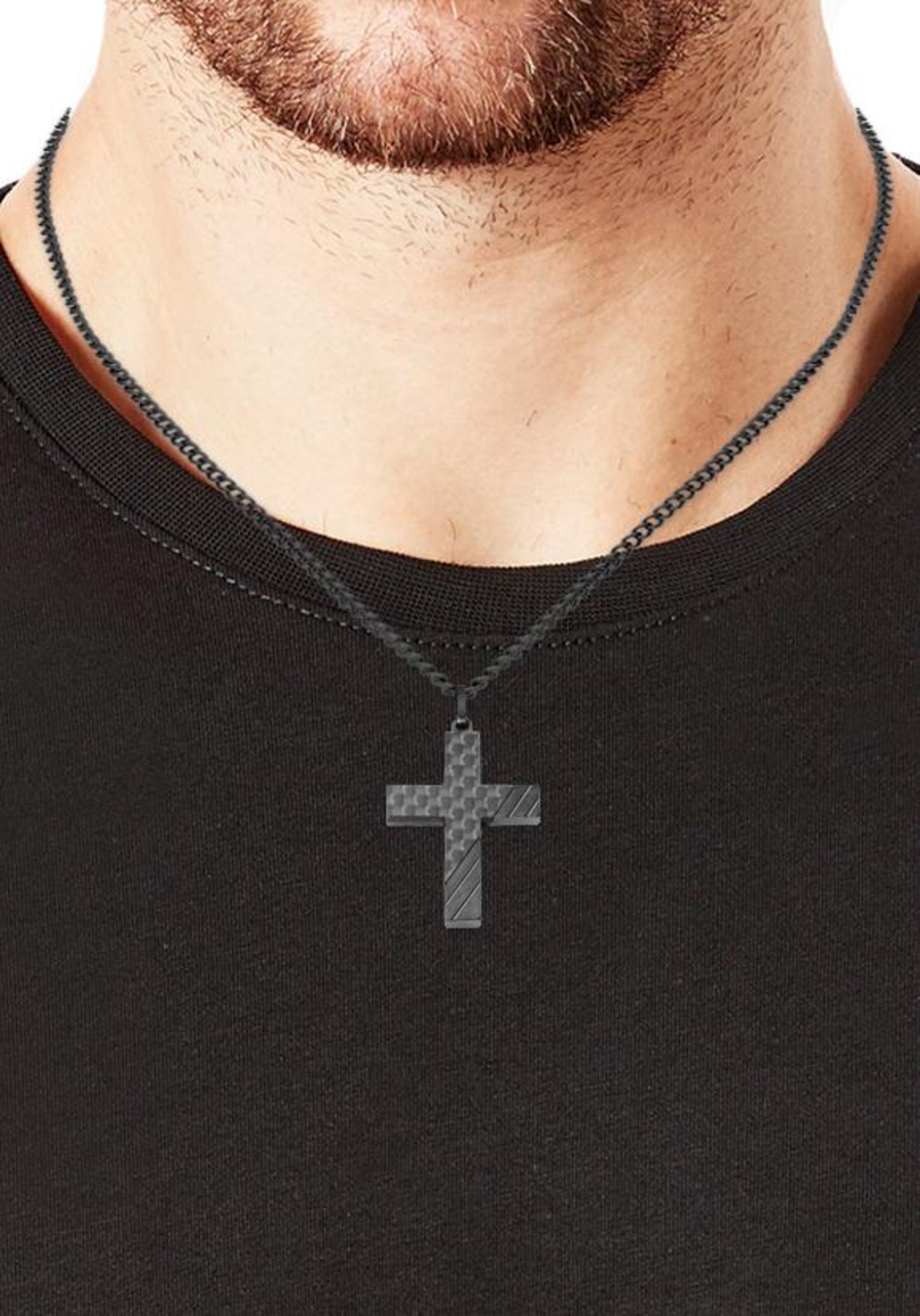 s.Oliver Necklace in Black: front