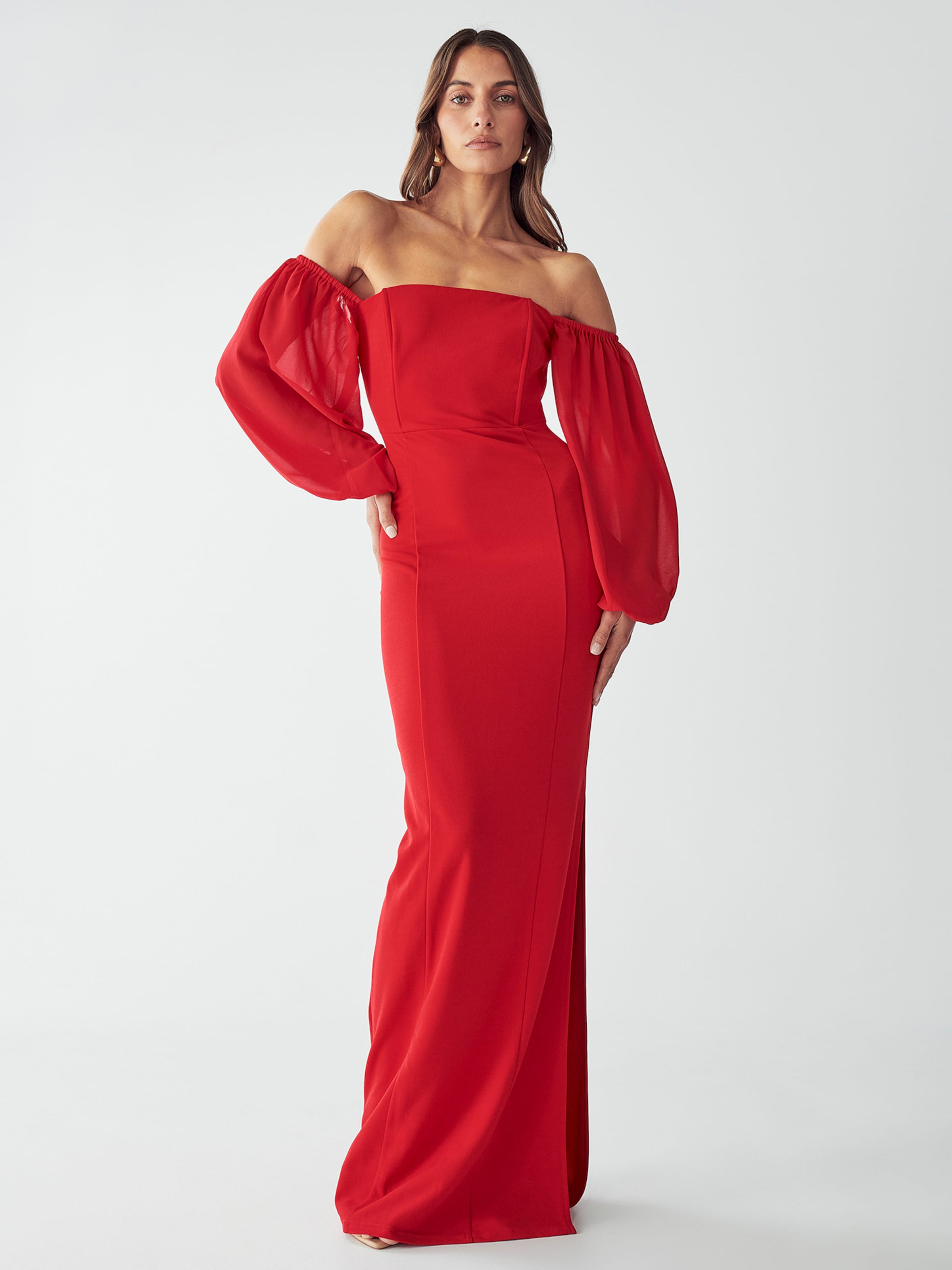 Robe 'KYRA' BWLDR en Rouge Clair ABOUT YOU