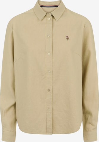 Chemisier 'Isa' U.S. POLO ASSN. en beige : devant