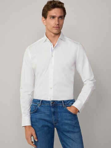 Hackett London Slim Fit Hemd in Weiß: Vorderseite