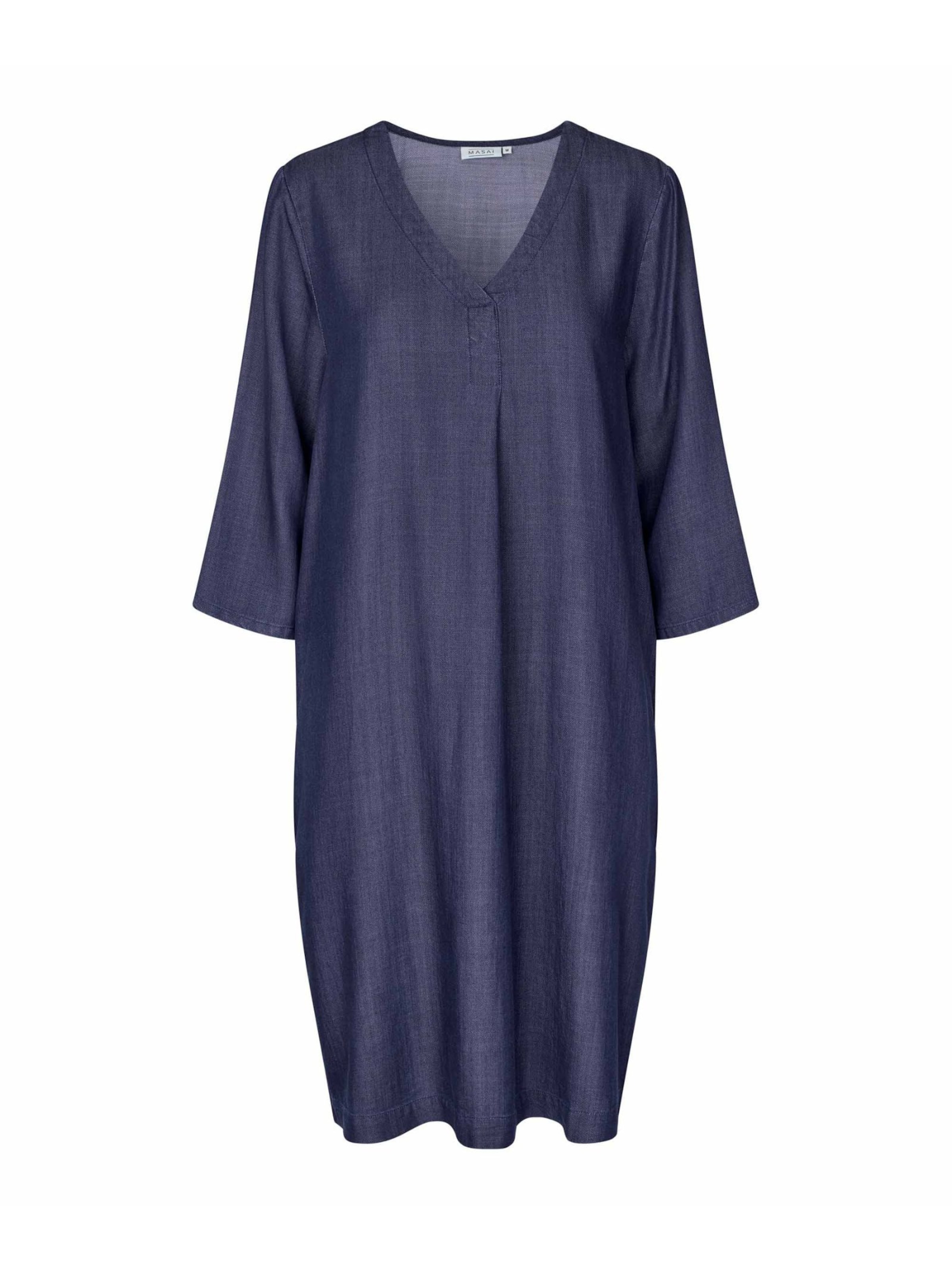 Robe 'MaNodetta' Masai en bleu : devant