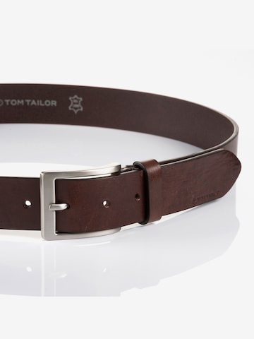 TOM TAILOR Belt 'JADEN' in Brown