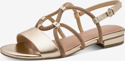 Basutės su dirželiais iš MARCO TOZZI, spalva – Auksas, Prekių apžvalga