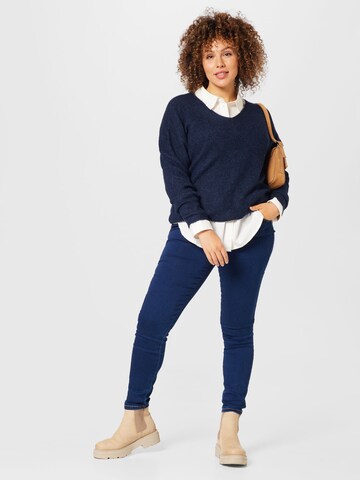 Vero Moda Curve - Pullover 'LEFILE' em azul