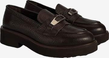 Desa - Mocasines en marrón: frente