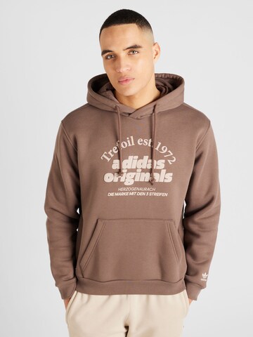 ADIDAS ORIGINALS Sweatshirt 'GRF' in Brown: front