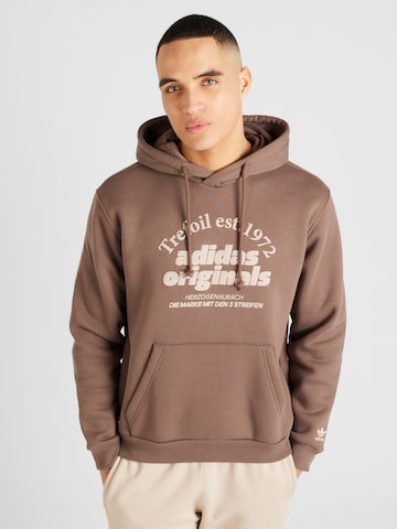 ADIDAS ORIGINALS Sweatshirt 'GRF' in Brown: front