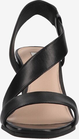 Steven New York Sandalen met riem in Zwart