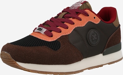 Xti Sneakers laag in de kleur Chocoladebruin / Donkerbruin / Koraal / Framboos, Productweergave