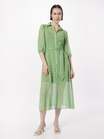Nobody's Child Košilové šaty 'Malika' – zelená: přední strana