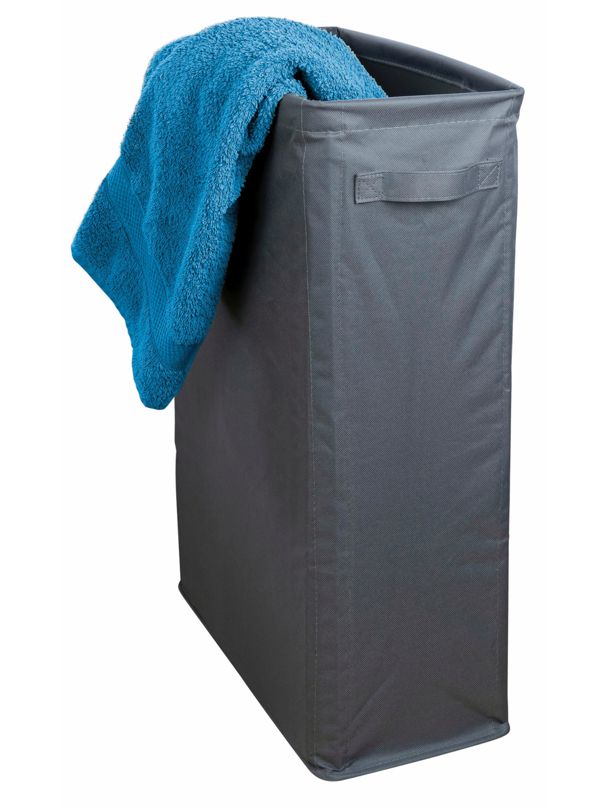 Wenko Laundry Basket 'Slim' in Grey: front