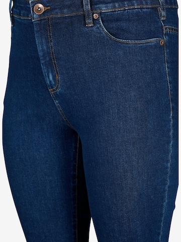 Skinny Jean 'Amy' Zizzi en bleu