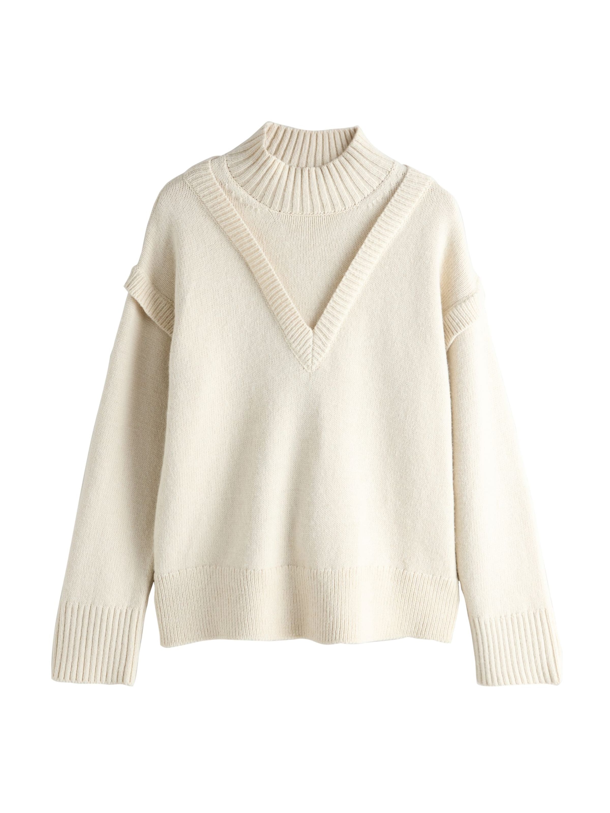 Next Pulover | bež barva: sprednja stran