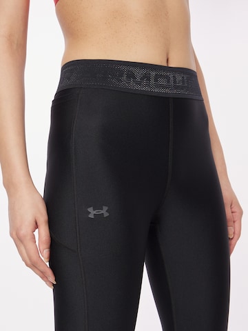 UNDER ARMOUR Skinny Sporthose in Schwarz