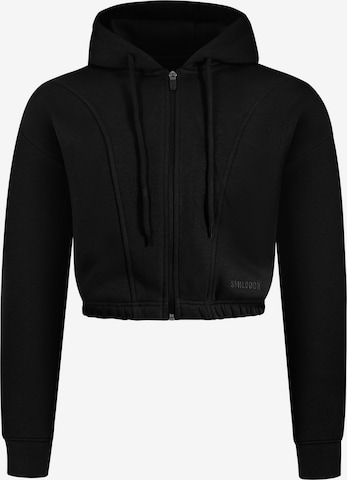 Veste de survêtement ' Elma ' Smilodox en noir : devant