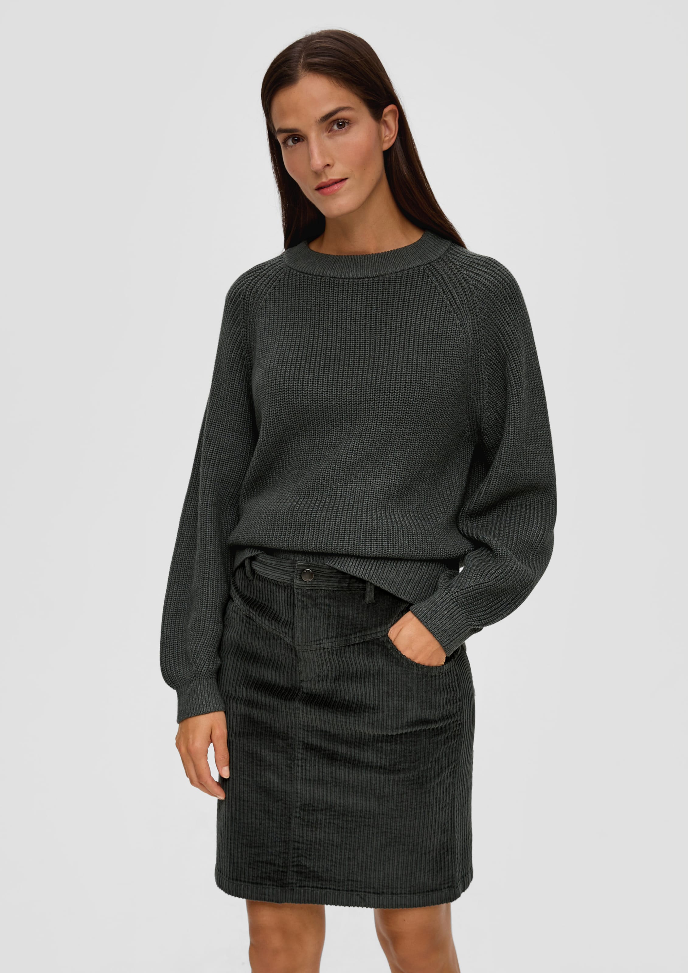 s.Oliver Pullover in Grün: Vorderseite