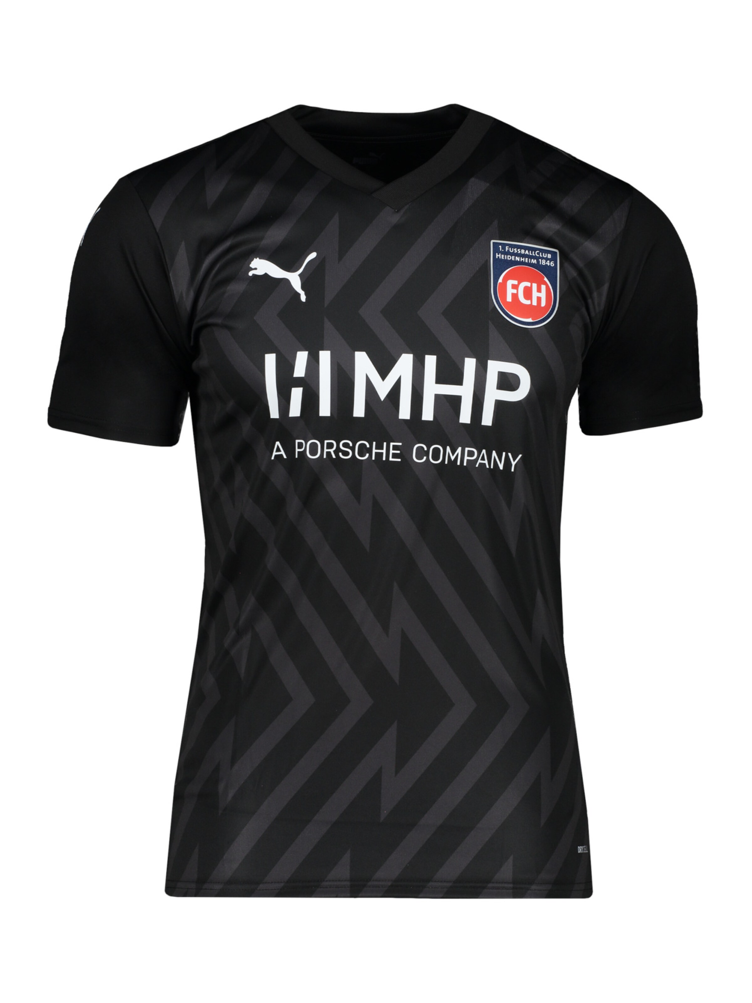 PUMA Trikot in Schwarz: Vorderseite