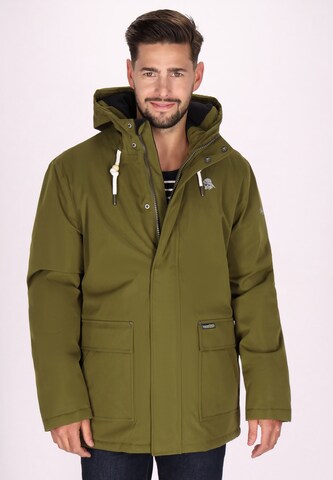 Schmuddelwedda - Casaco de inverno em verde: frente