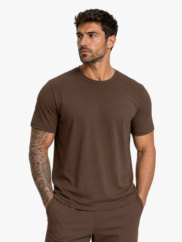 BIMONI Performance Shirt in Brown: front
