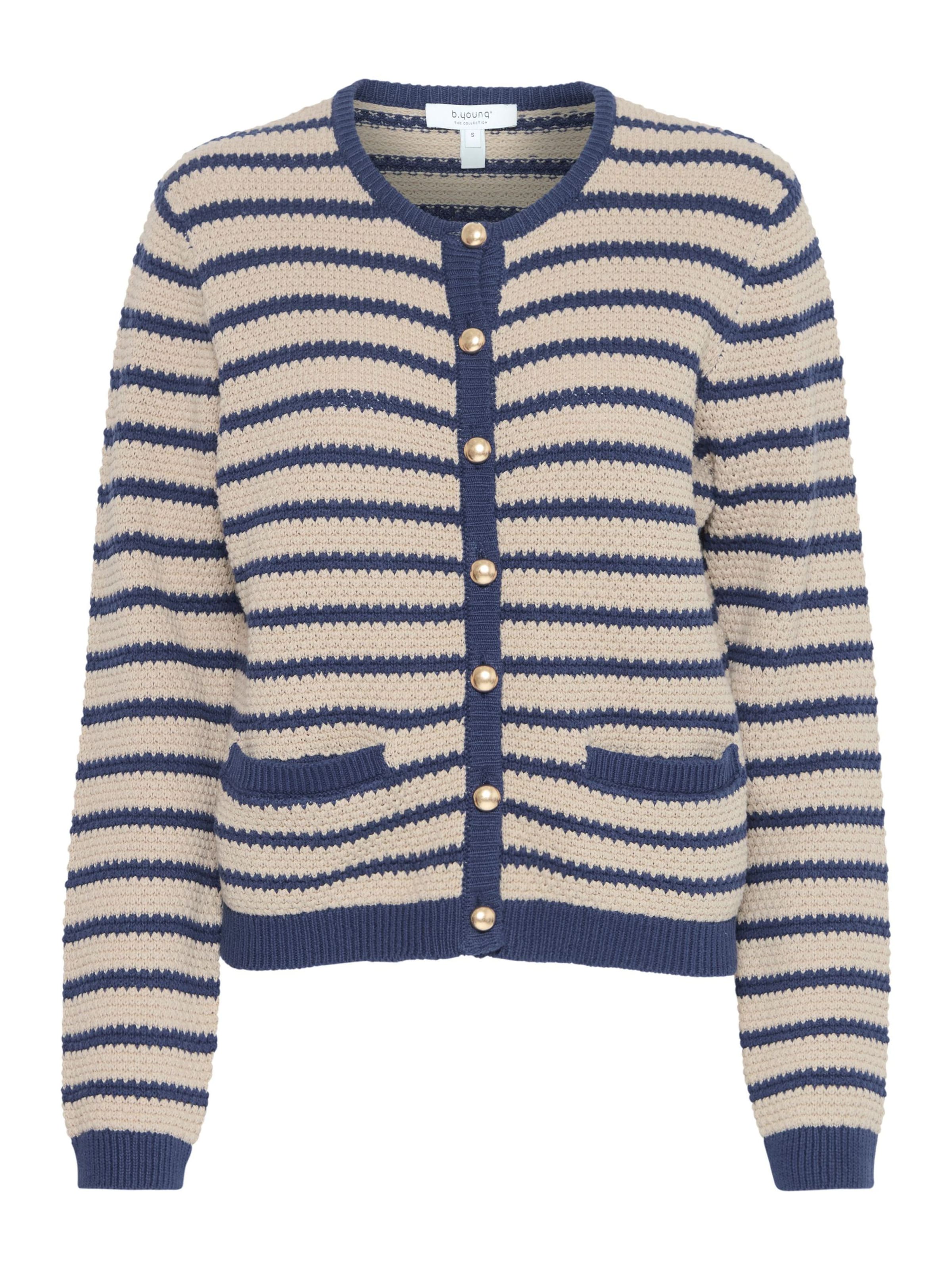 b.young Cardigan 'Mikala' i beige: forside