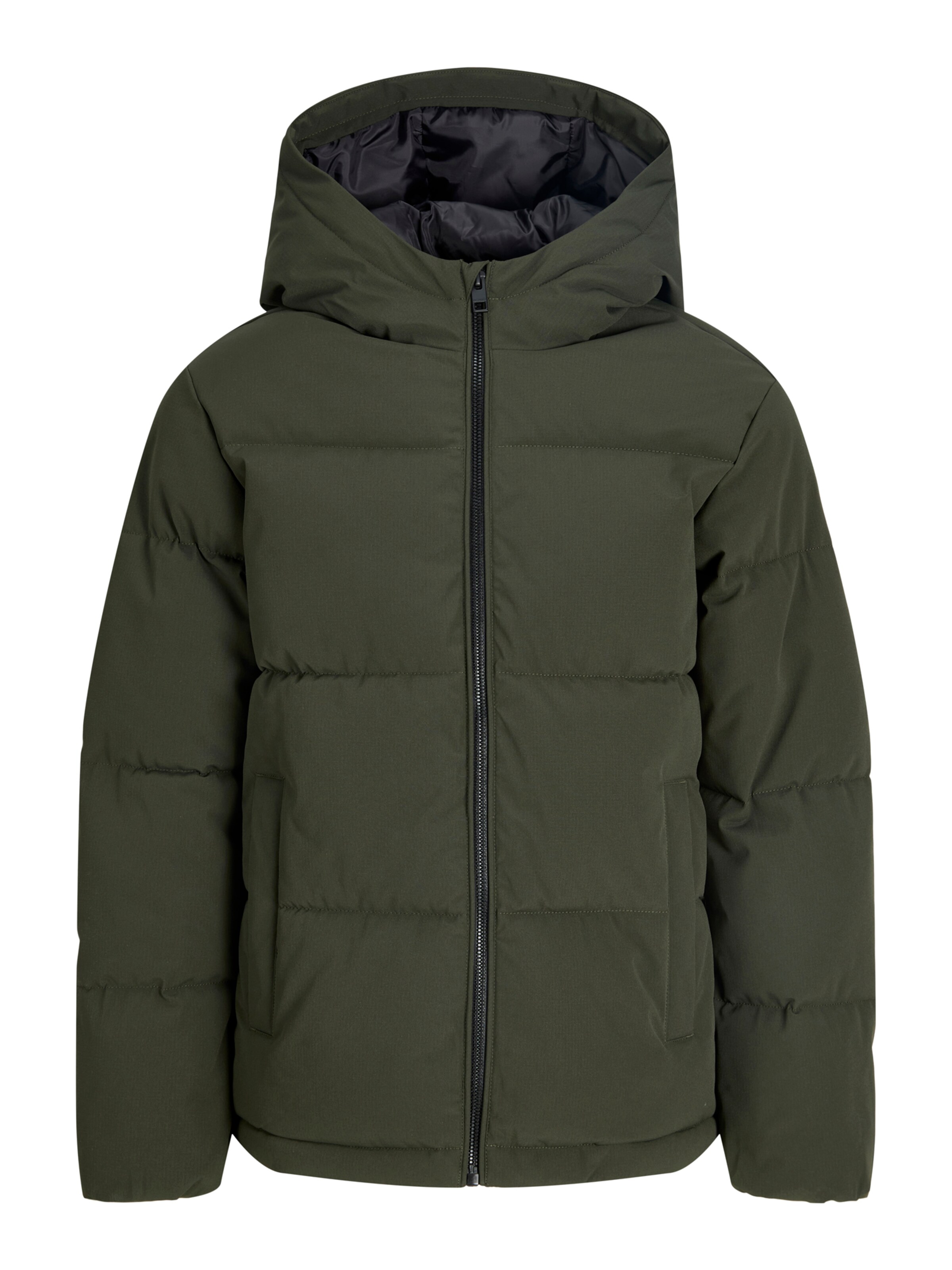Jack & Jones Junior Winter Jacket 'JJGALAXY' in Green: front
