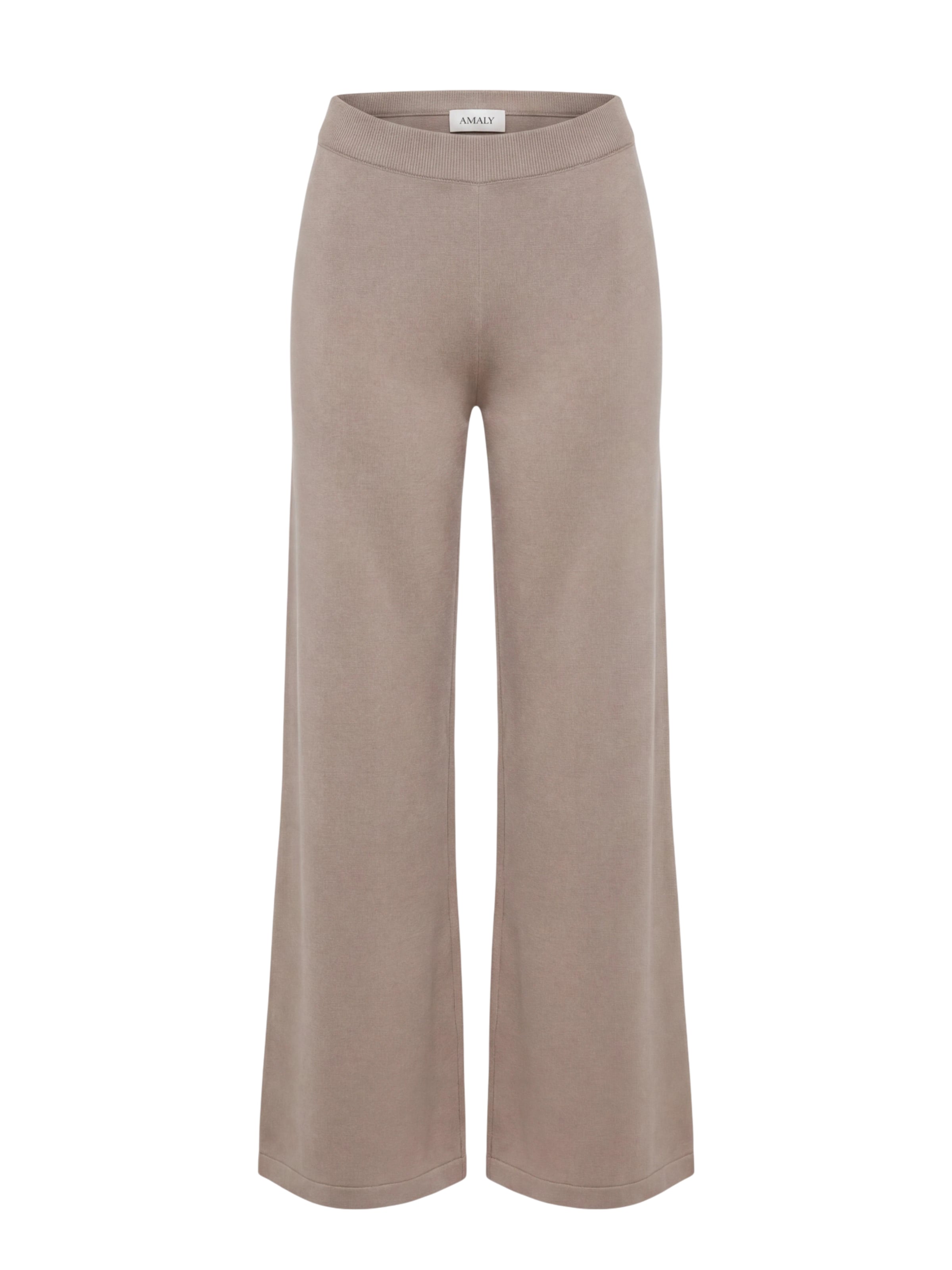 AMALY Wide leg Trousers in Beige: front