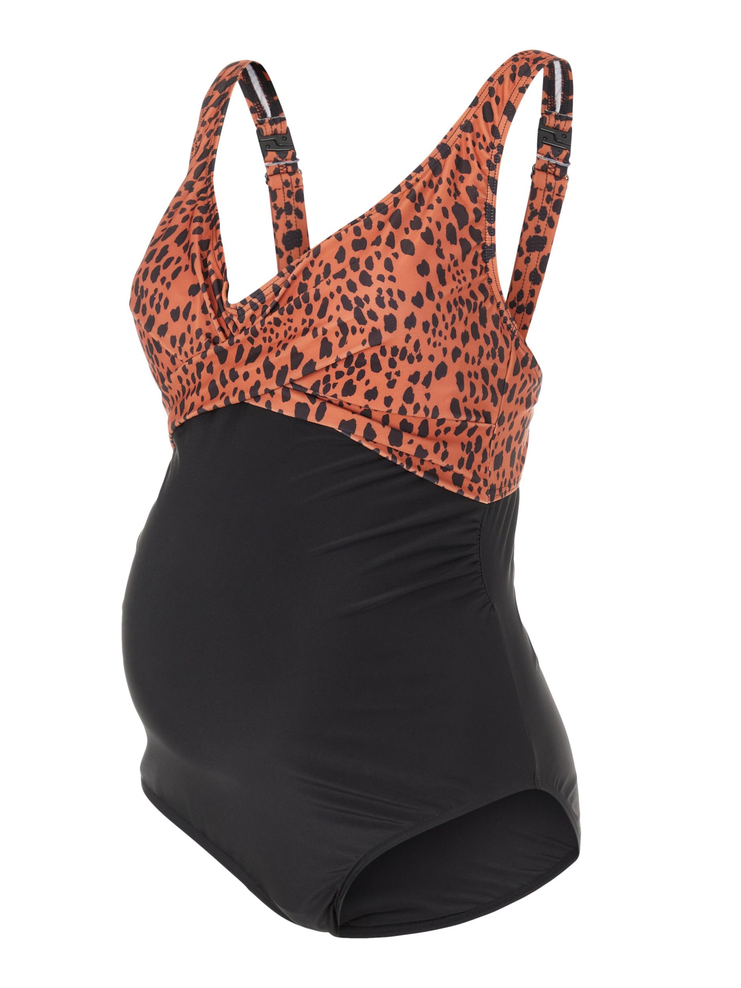 MAMALICIOUS Bralette Swimsuit 'New Mynthe' in Black: front