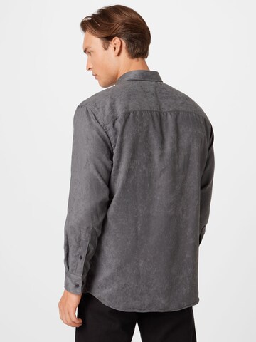 Trendyol Regular fit Button Up Shirt in Grey