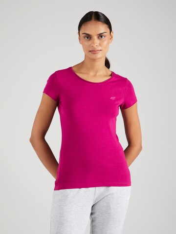 4F Functioneel shirt 'F0906' in Roze: voorkant