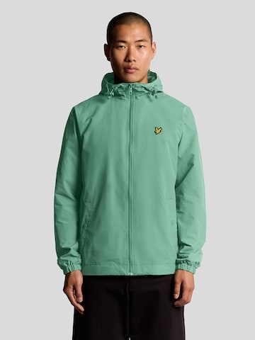 Lyle & Scott Tussenjas in Groen: voorkant