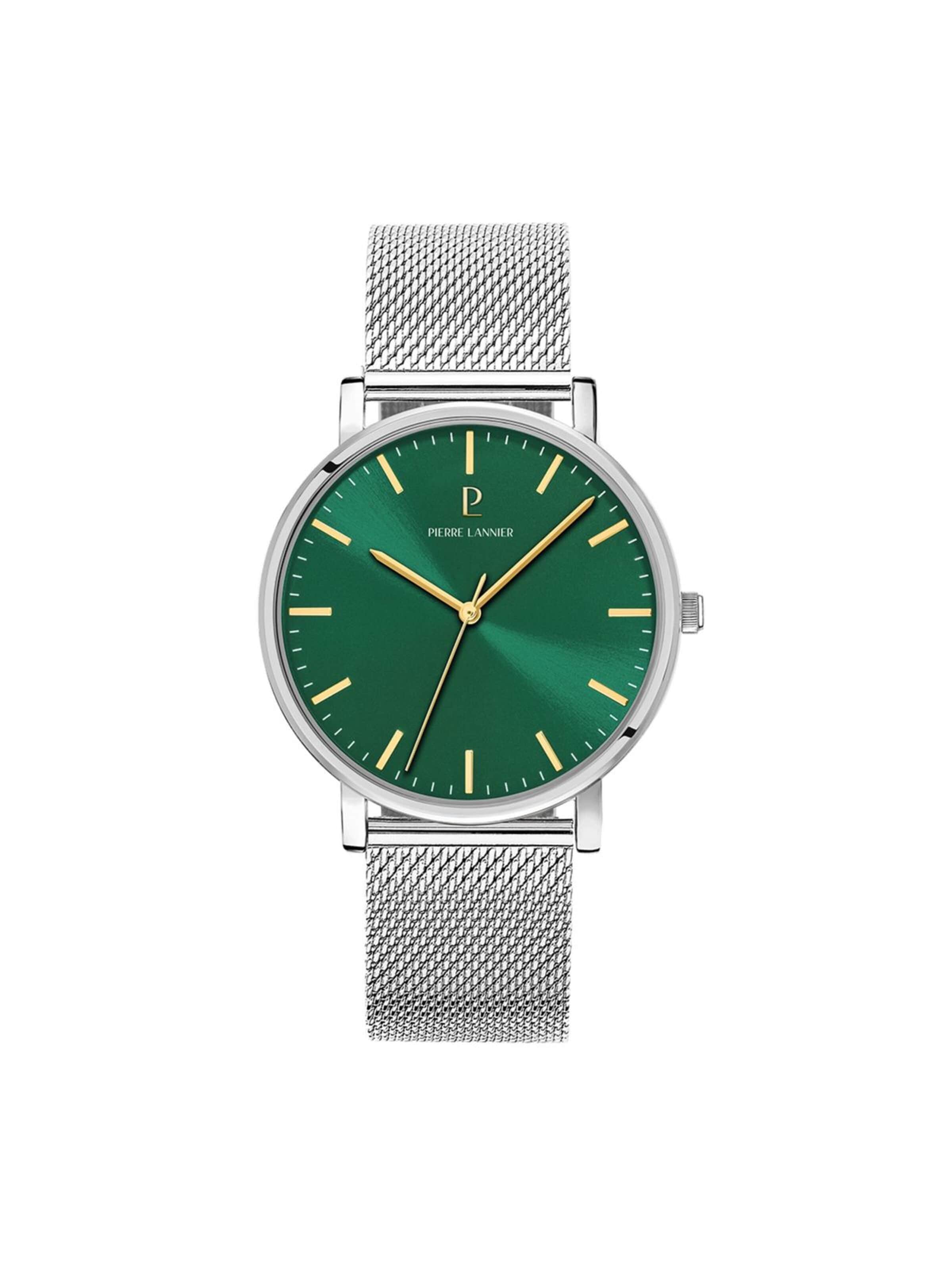 Montre à affichage analogique 'Essential' Pierre Lannier en vert : devant