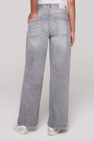 Soccx Wide Leg Jeans 'NA:DI ' in Grau